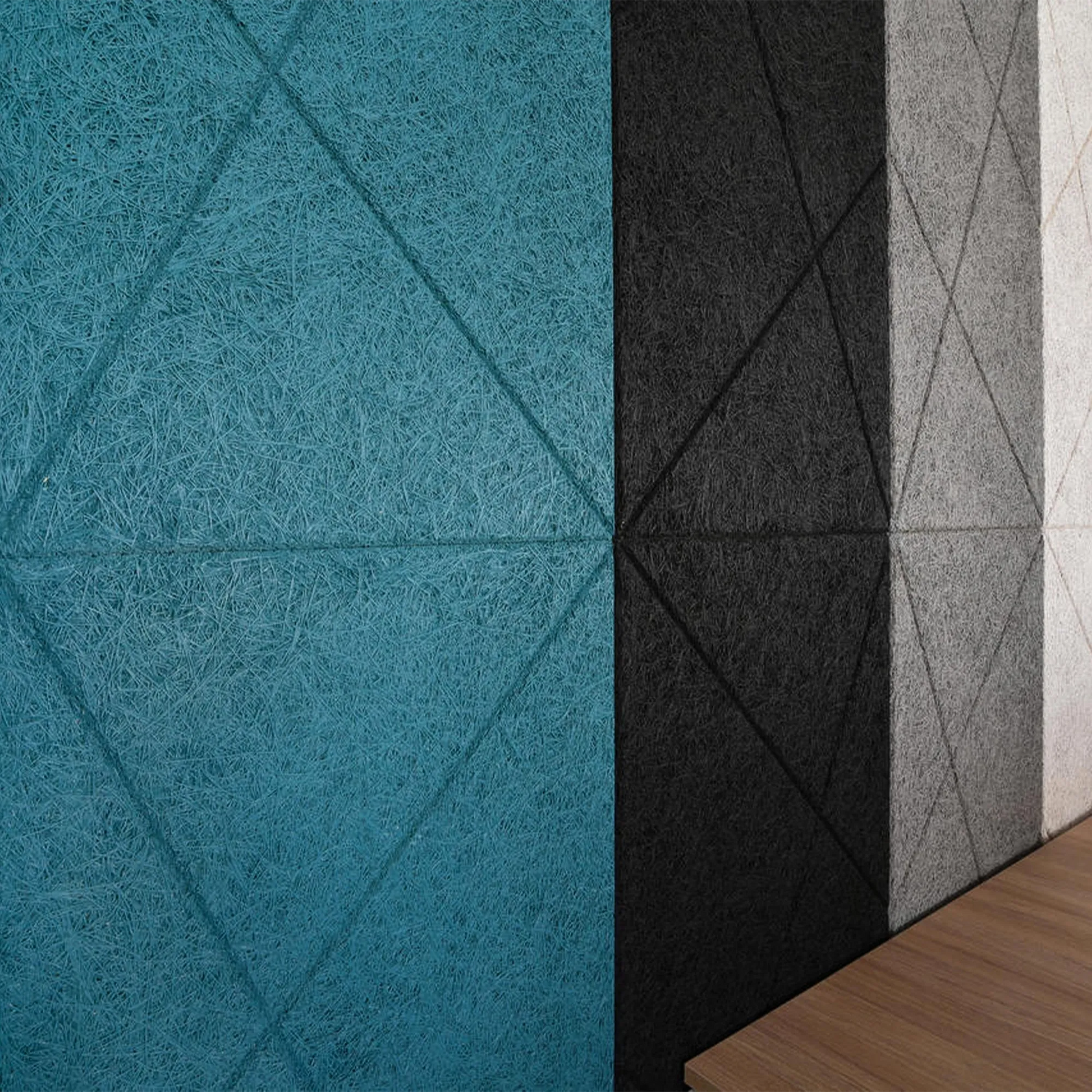 Panou acustic CEWOOD Design Milled din lână de lemn cu linii frezate decorative