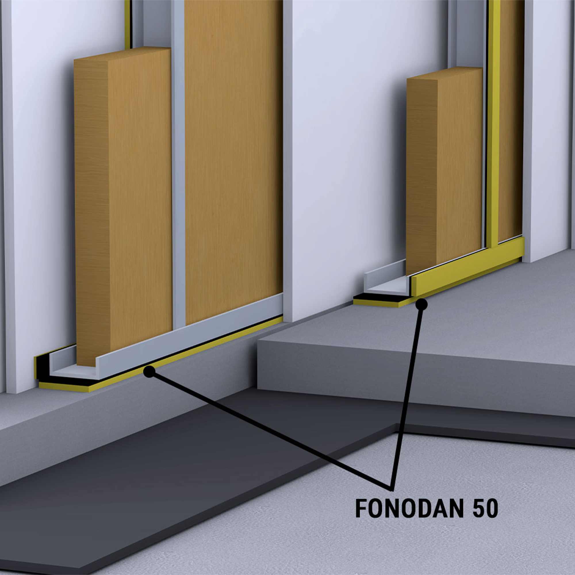 Bandă autoadezivă antirezonantă pentru decuplarea structurilor, FONODAN 70, 10 ml