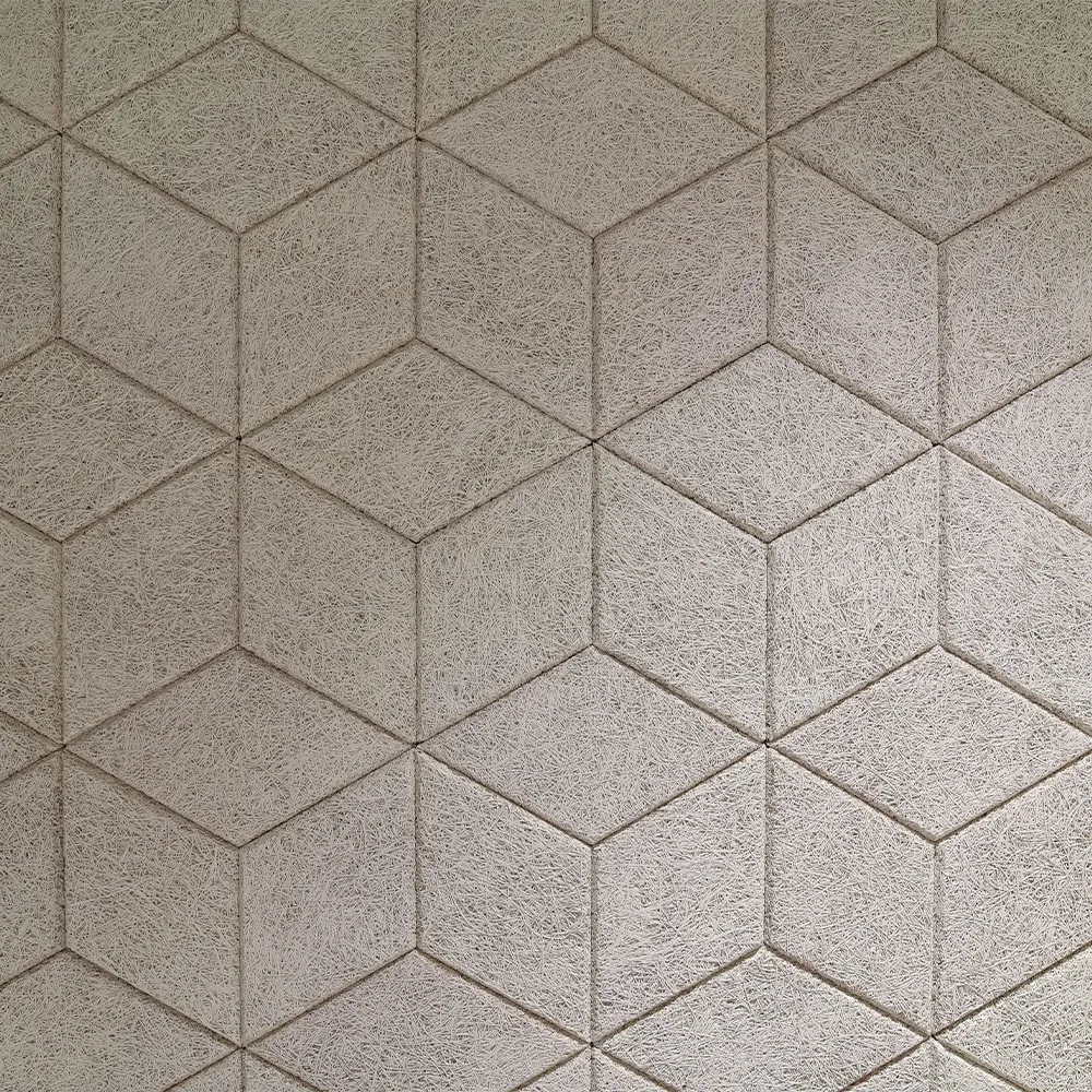 Panouri fonoabsorbante CEWOOD Design Tiles Rhomb pentru cafenele și spații HoReCa