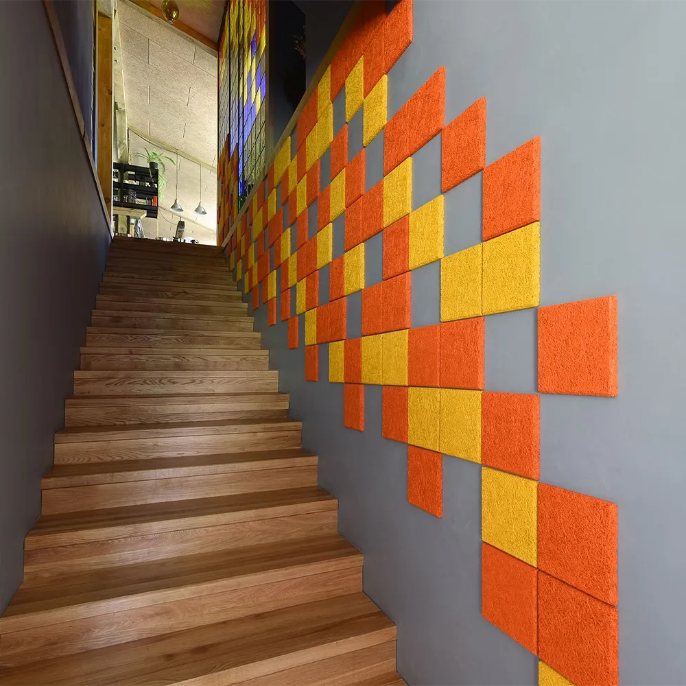 Panouri decorative fonoabsorbante CEWOOD Design Tiles Square pentru pereți