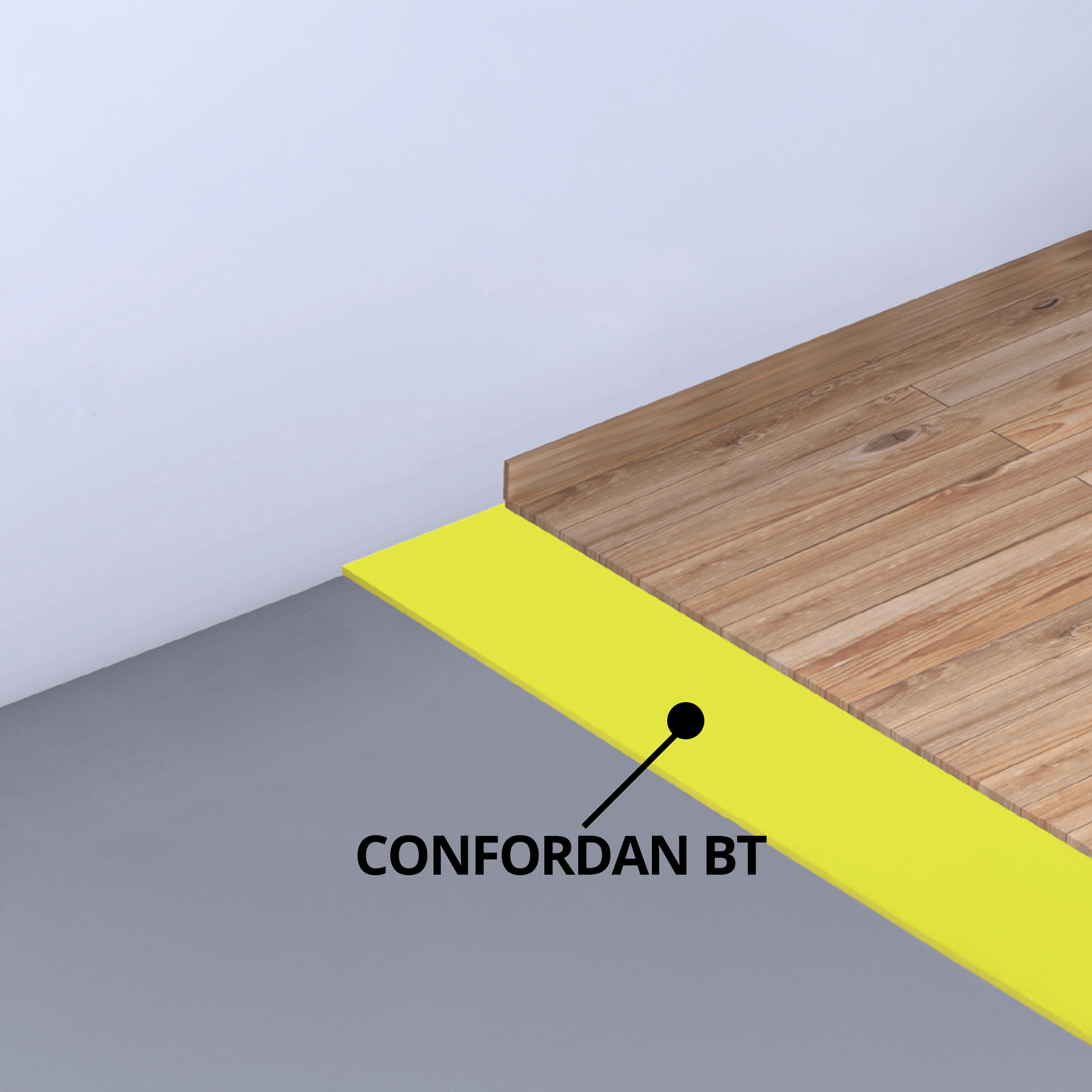 Membrană fonoizolantă confort pentru zgomote de impact, parchet, CONFORDAN BT, 26.5 m²