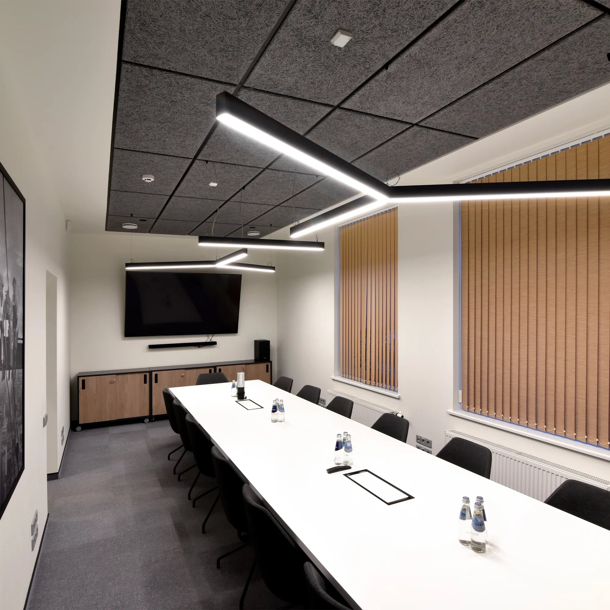 Panouri acustice fonoabsorbante din lână de lemn, CEWOOD B-s1,d0, 1200x600mm
