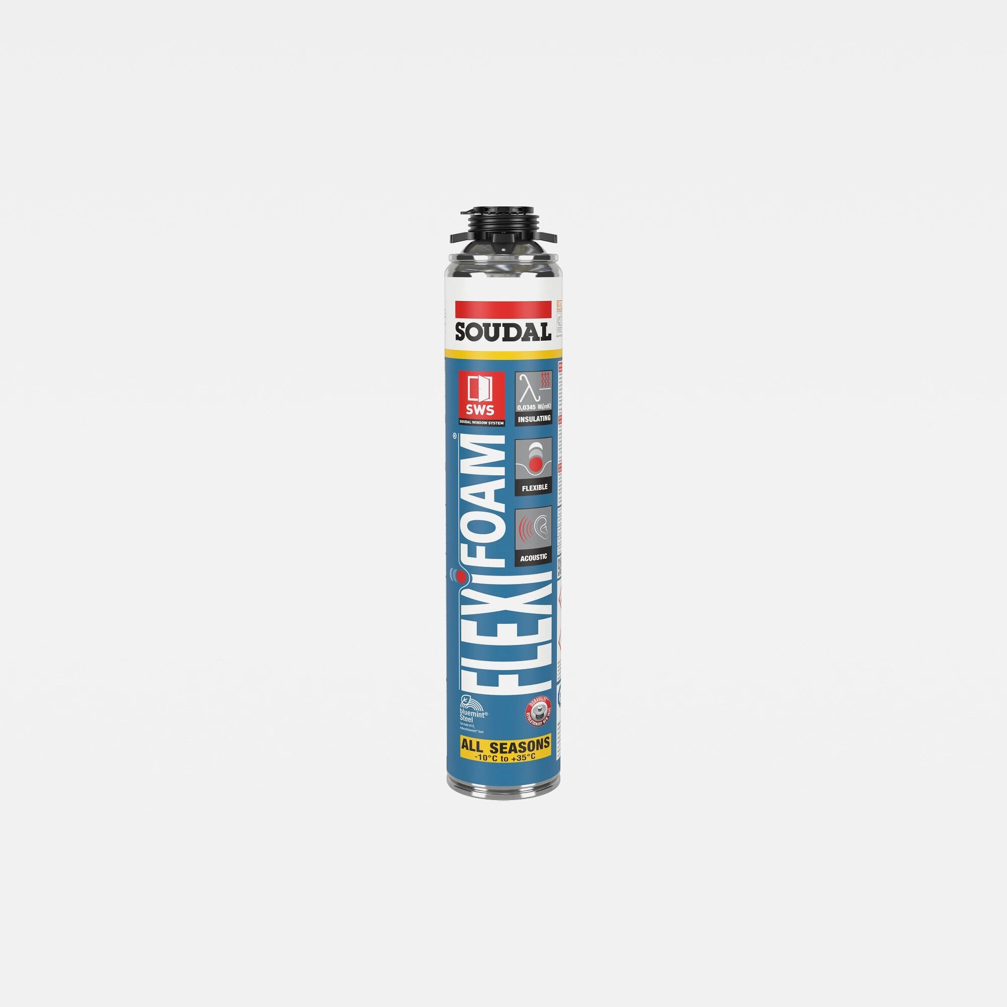 Spumă poliuretanică izolare fonică, Soudal Flexifoam, 750 ml